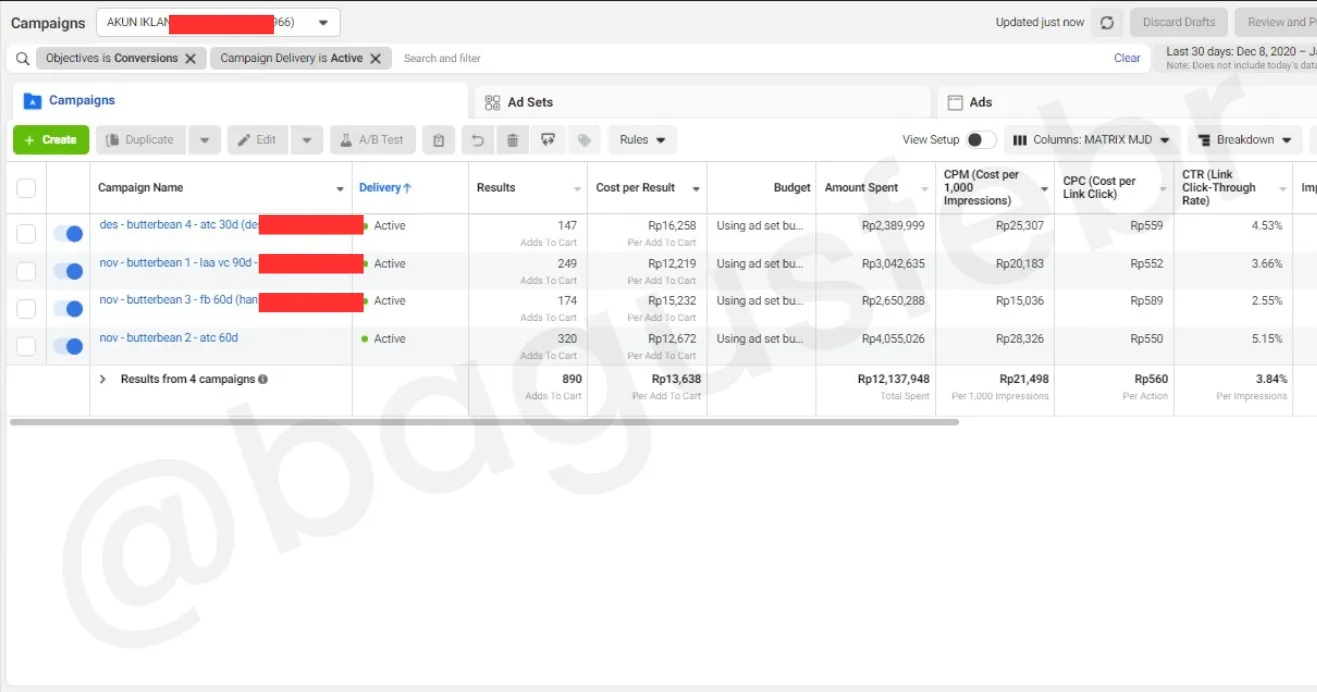 DASHBOARD IKLAN FB - Klik untuk detail